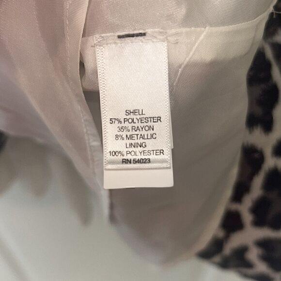 Banana Republic Blue and White Leopard Print Dress - Picture 3 of 12